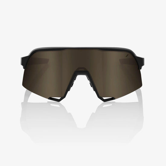 S3 Sunglasses - Soft Tact Black - Soft Gold Mirror Lens
