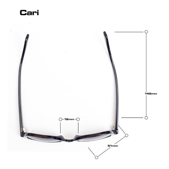 Cari - Shiny Black | Grey Graduated