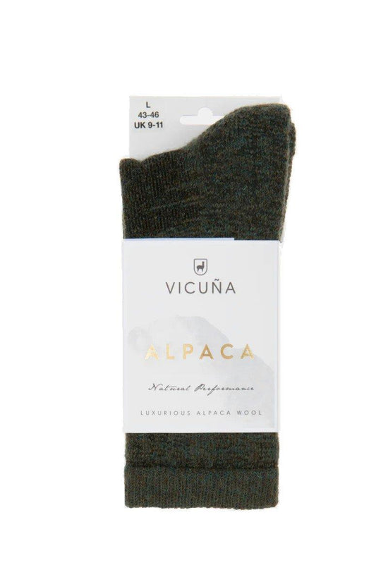 Alpaca Highland Fully Cushioned Sock - Green