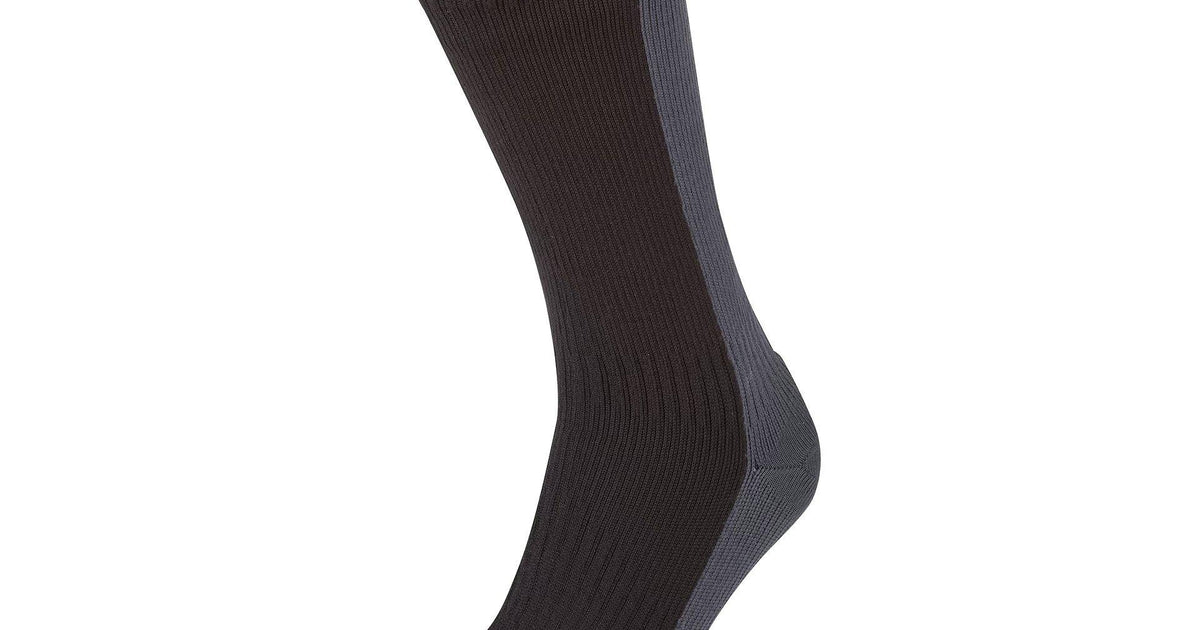 Chaussettes Imperméables Sealskinz Starston Noir/Gris – Unisexe Taille L (10-12) – Neuves