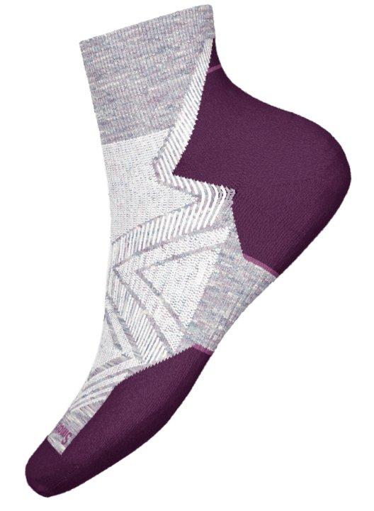 Women's Run Targeted Cushion Ankle Socks - Purple Eclipse