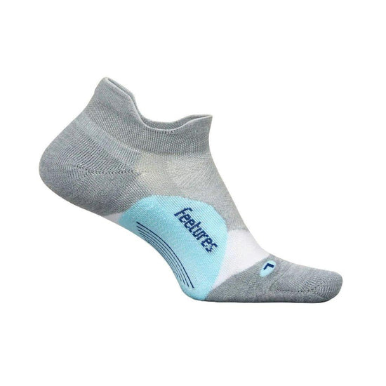 Unisex Elite Light Cushion No Show Tab Socks - Grey