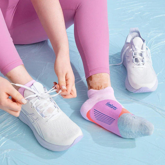 Unisex Elite Light Cushion No Show Tab Socks - Purple