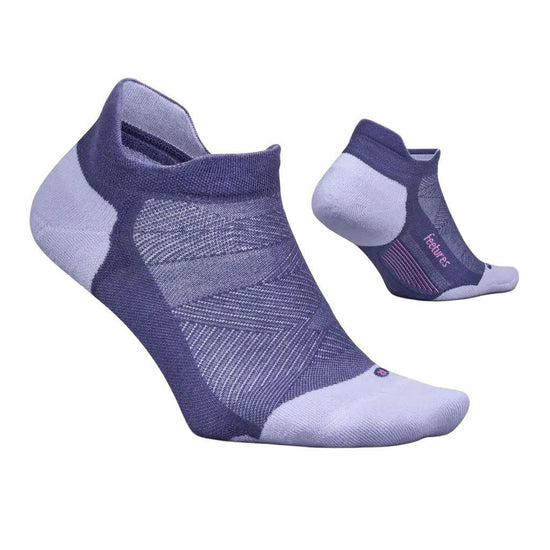 Unisex Elite Maximum Cushion No Show Tab Socks - Purple