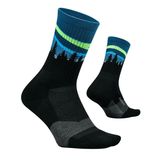 Unisex Trail Maximum Cushion Mini Crew Socks - Black