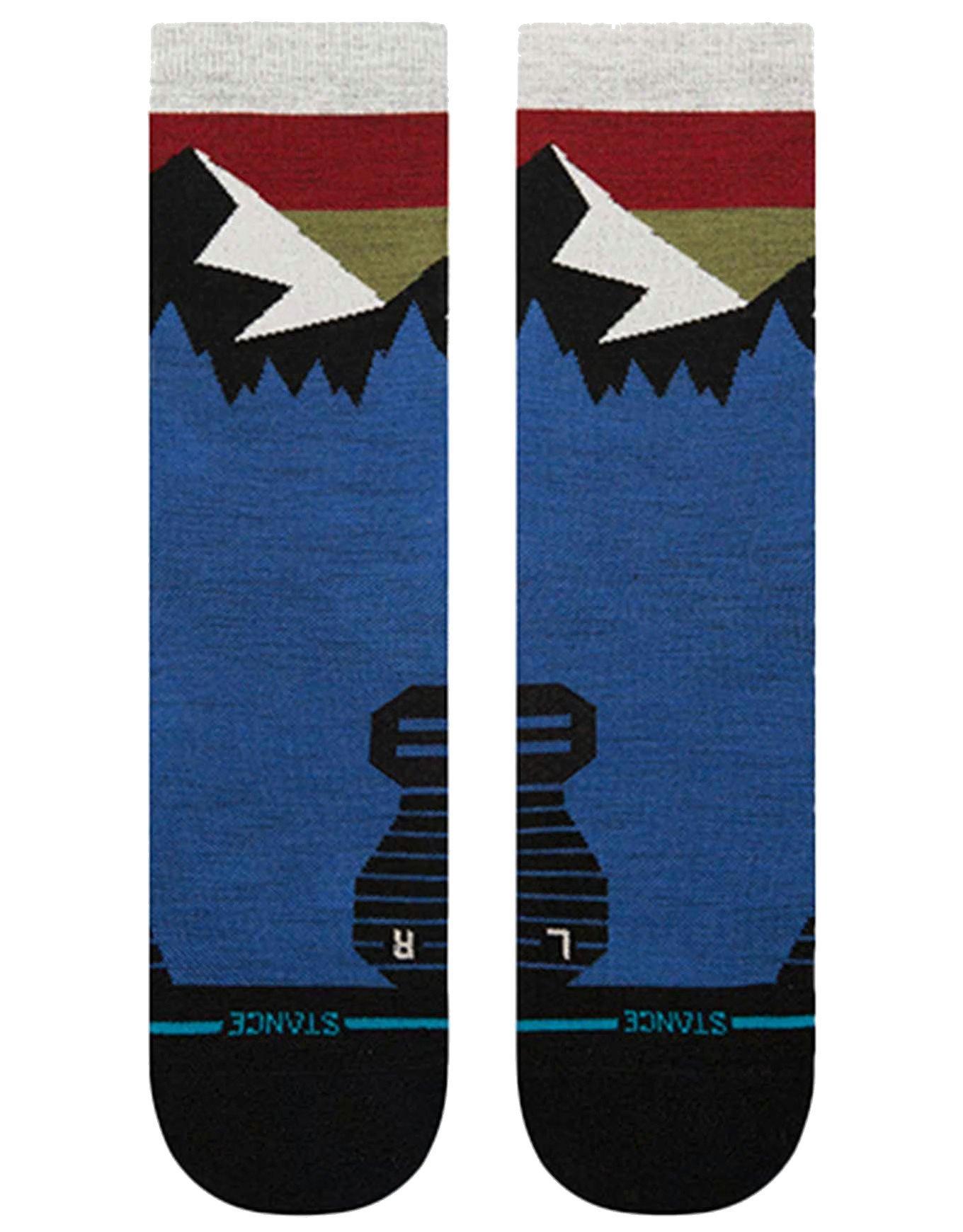 Unisex Light Wool Crew Socks - Blue