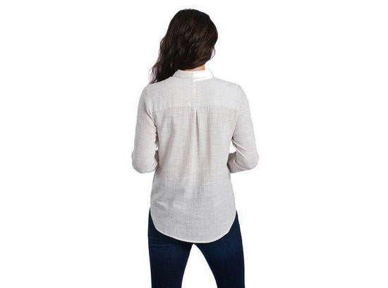 Women's Adele Long Sleeve - White/ Natural