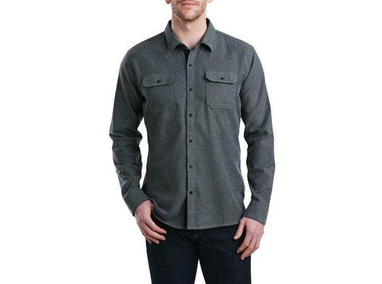 Men's Descendr Flannel Long Sleeve Shirt - Grey