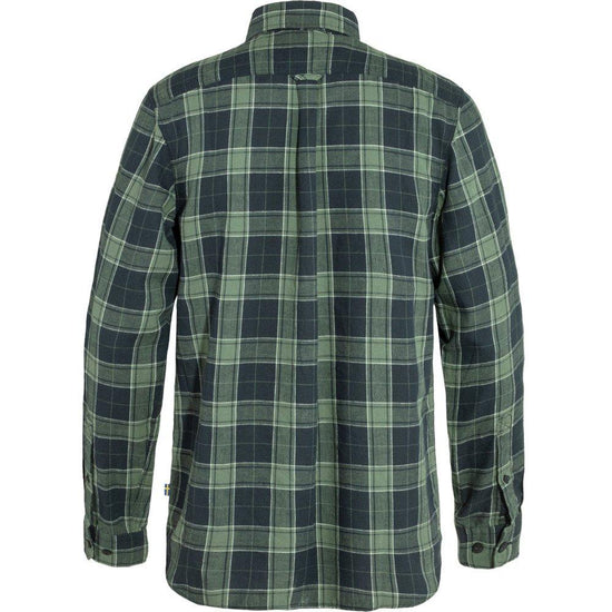 Men's Ovik Travel Shirt Long Sleeve - Green/Navy