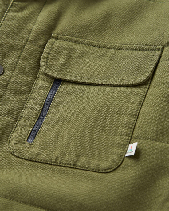 Men's Taranaki Quilted Overshirt - Green