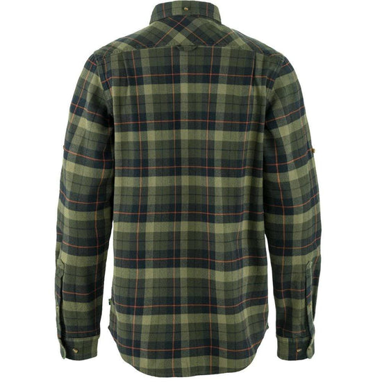 Men's Singi Heavy Flannel Shirt - Black / Green