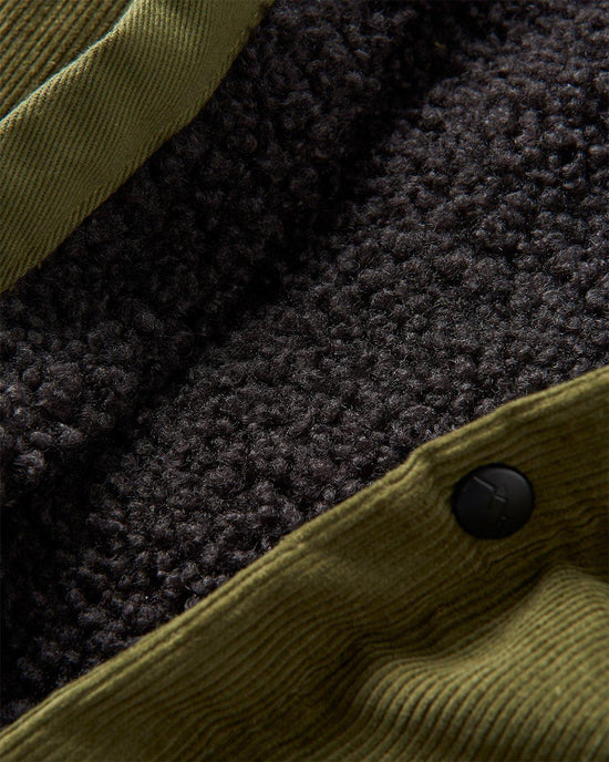 Men's Kodiak Sherpa Lined Cord Overshirt - Green