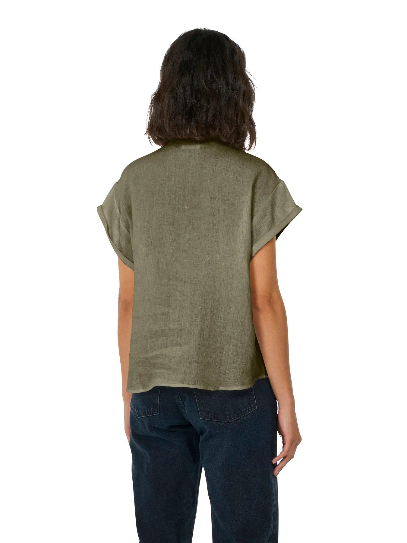 Women's Aster Linen Shirt - Green
