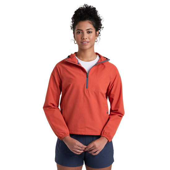Women's Wander 1/2 Zip Softshell Jacket - Red