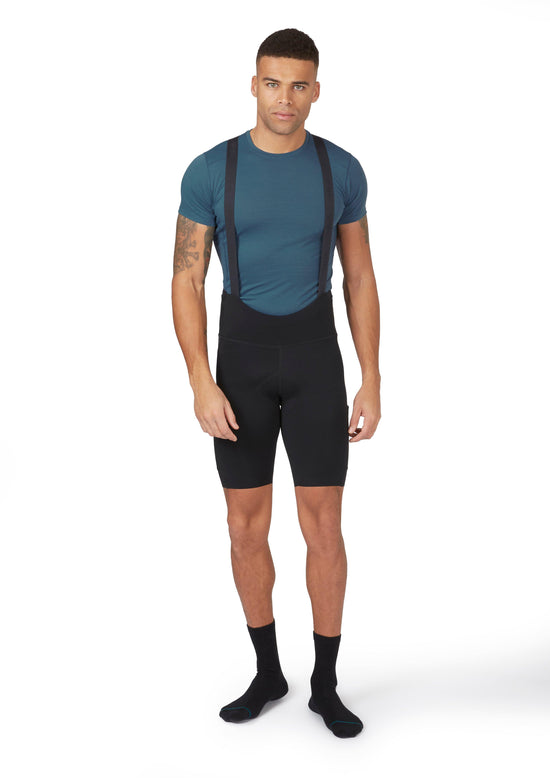 Men's Cargo Bib Shorts - Black