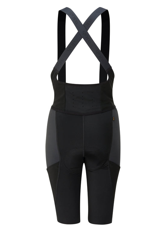 Women's Cargo Bib Shorts - Black
