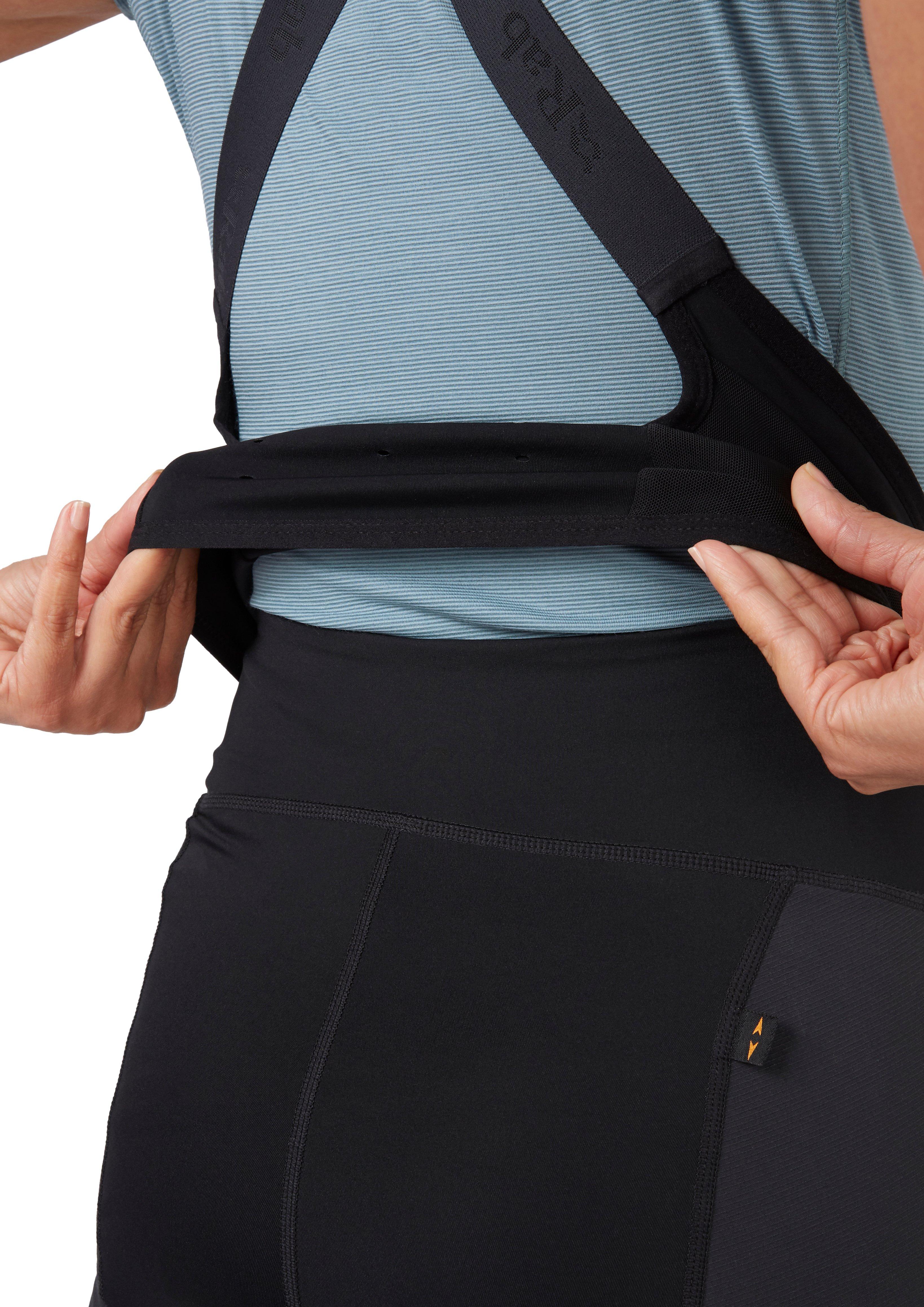 Women's Cargo Bib Shorts - Black