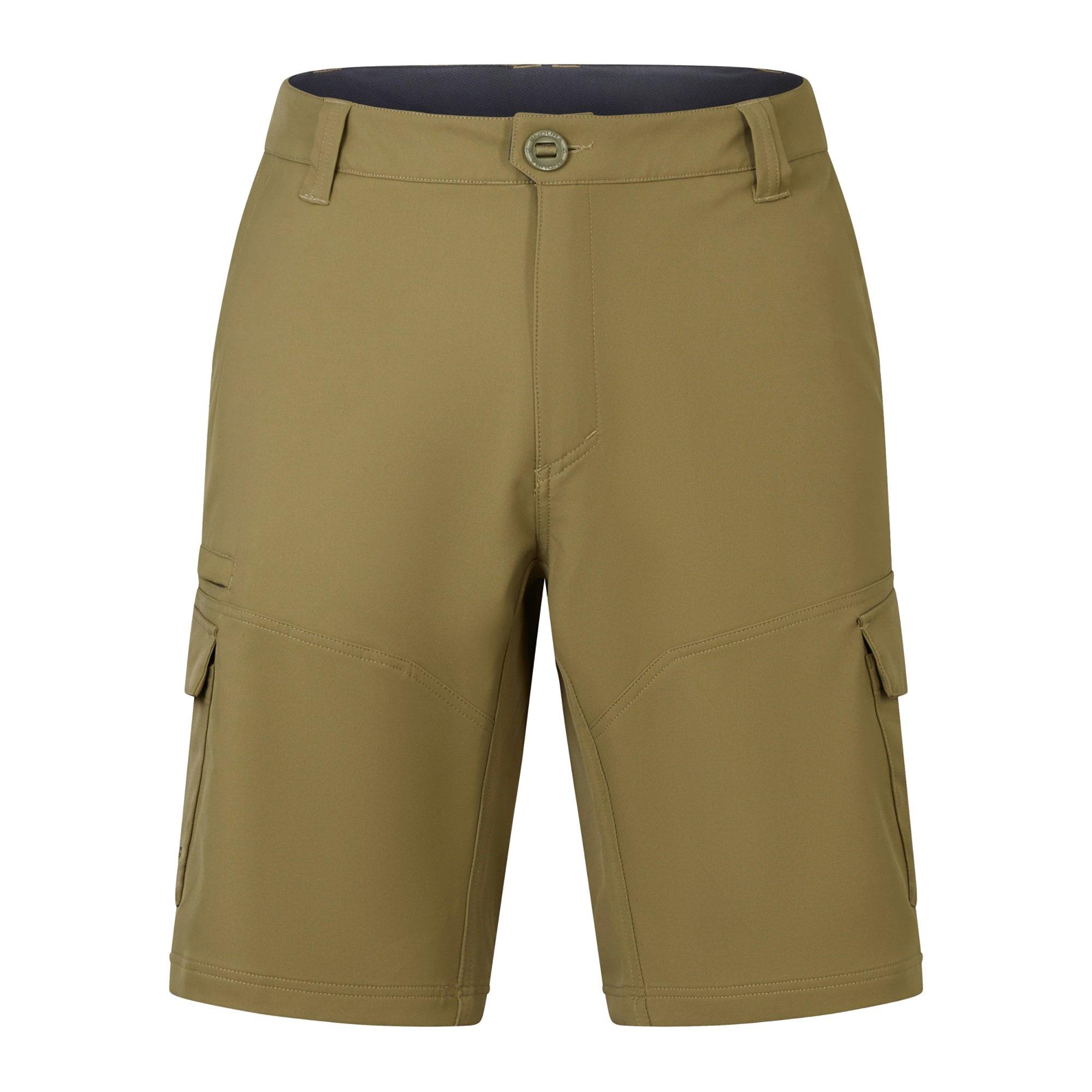 Men's Loop Cargo Shorts with Liners - Brown