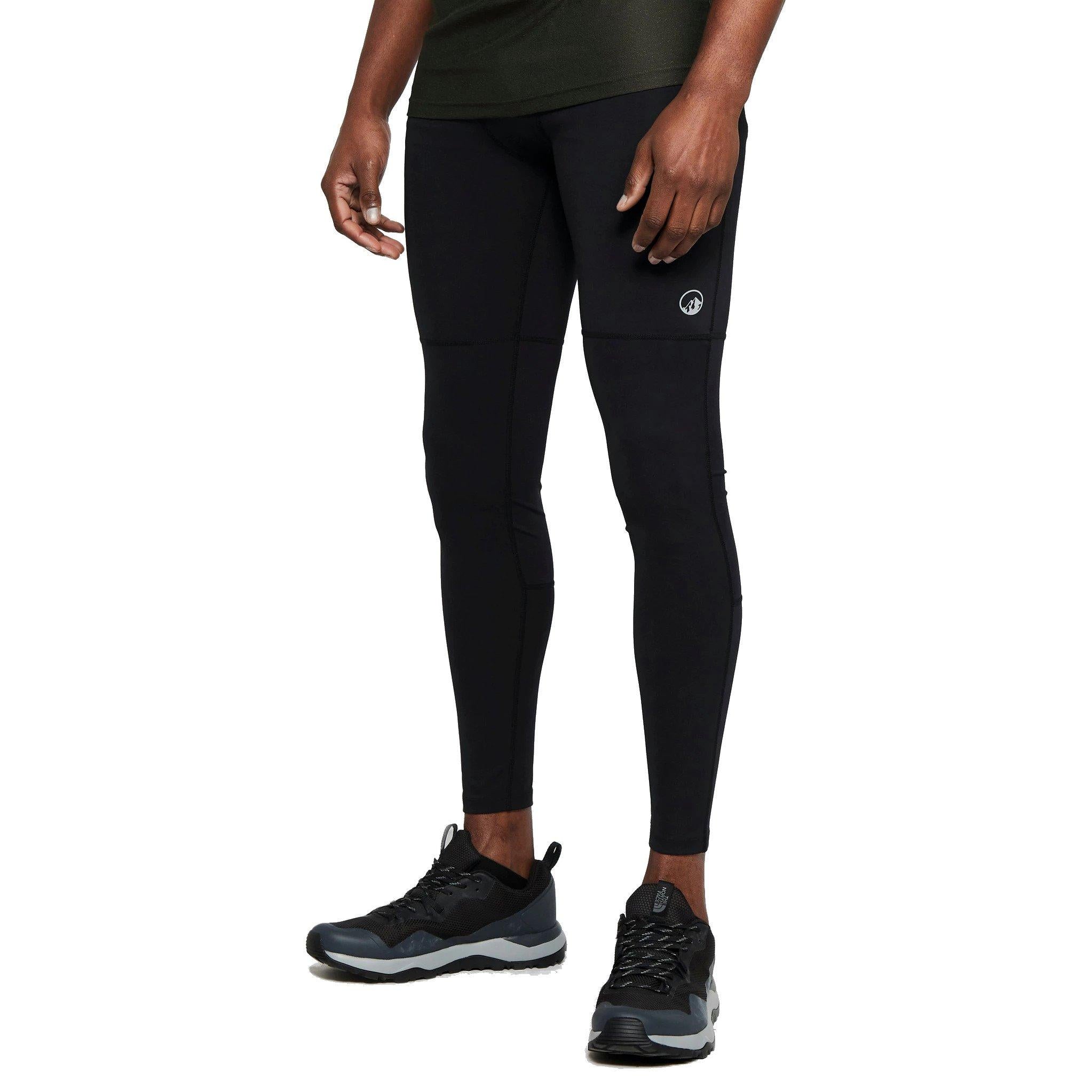 Men's Active Running Tights - Black