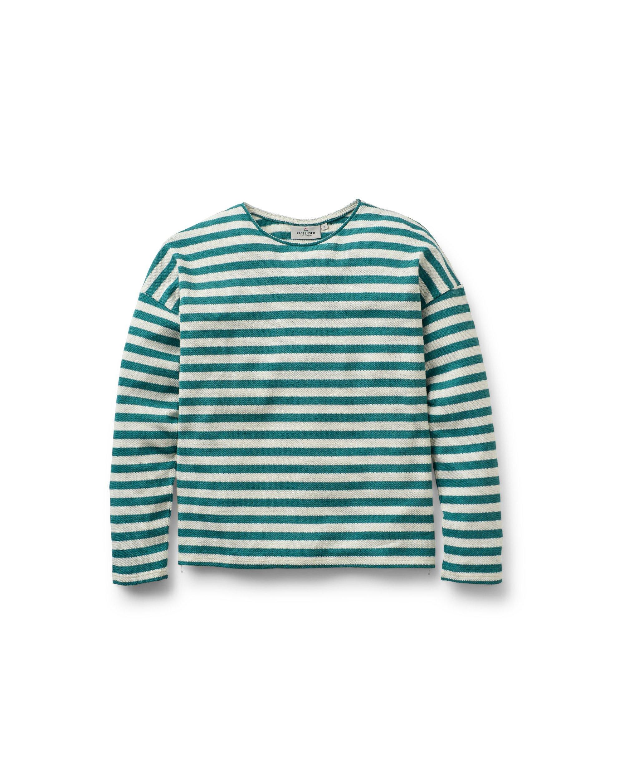 Women's Panorama Striped Long-Sleeve T-Shirt - Blue / White
