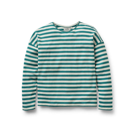 Women's Panorama Striped Long-Sleeve T-Shirt - Blue / White