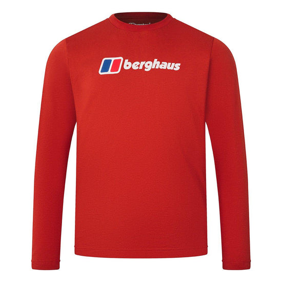 Men's Big Logo Long-Sleeve T-Shirt - Orange