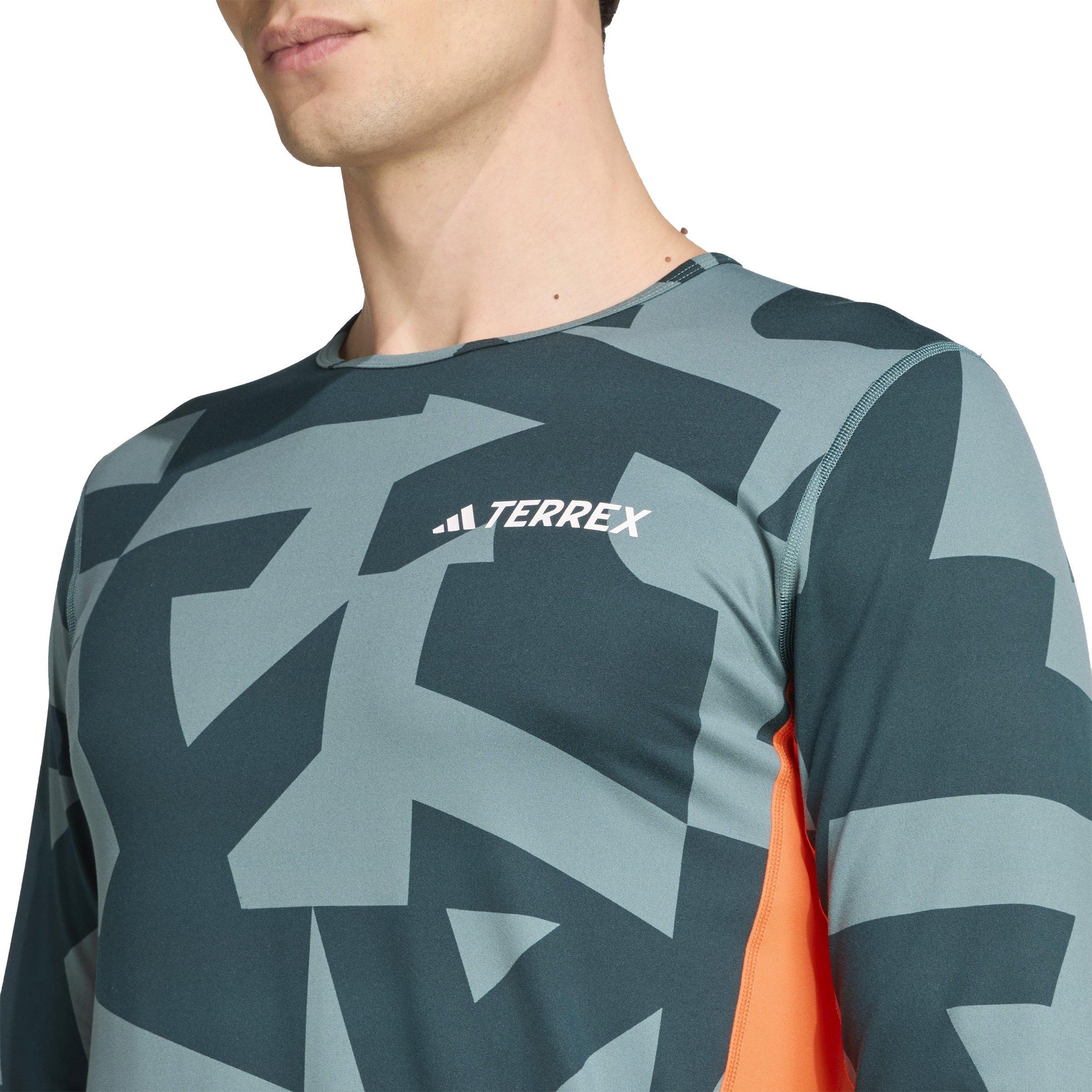 Men's Multi Synthetic Long-Sleeve Base Layer Top - Green