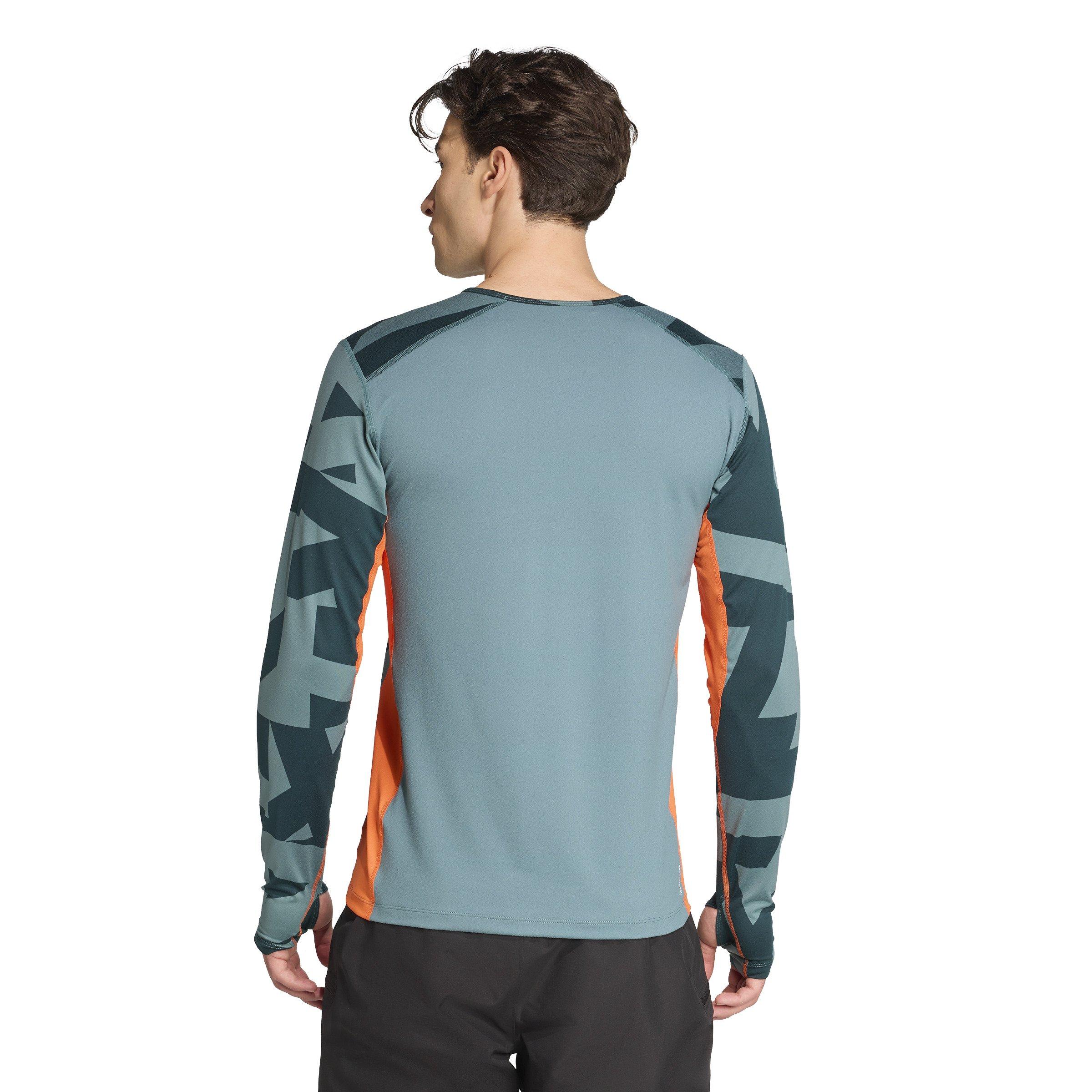 Men's Multi Synthetic Long-Sleeve Base Layer Top - Green