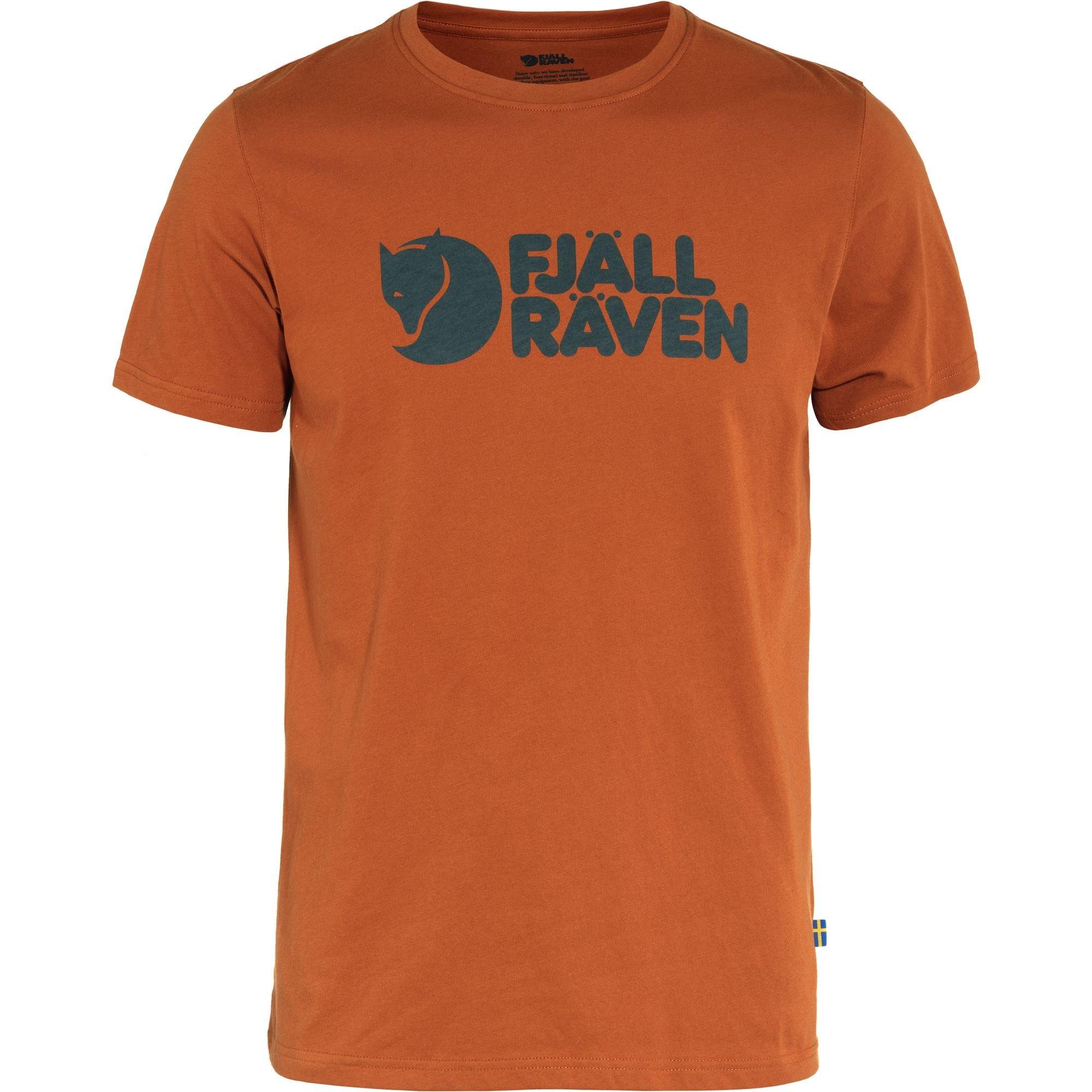 Men's Fjallraven Logo T-Shirt - Terracotta Brown