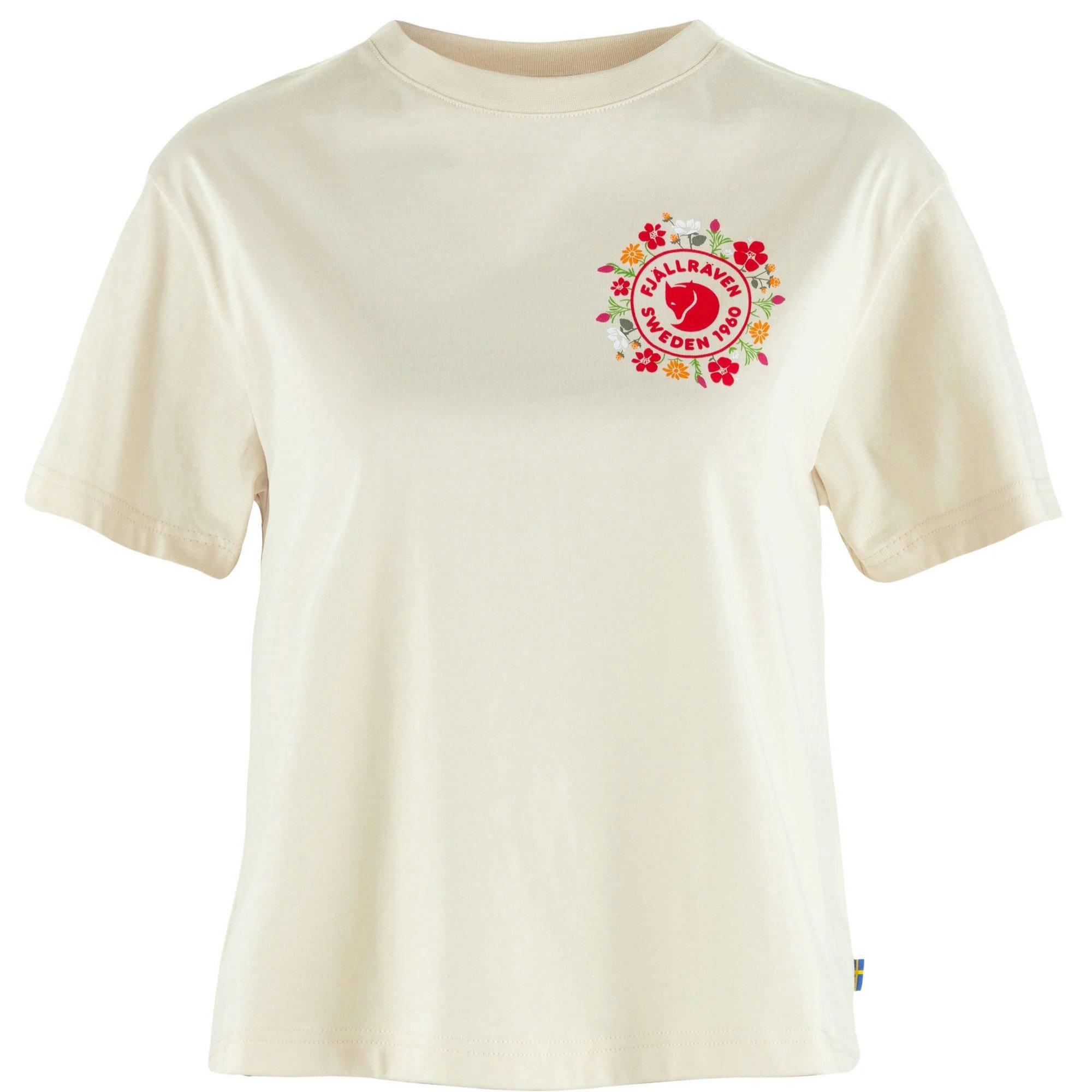 Women's Fjallblomster Logo T-Shirt - Cream