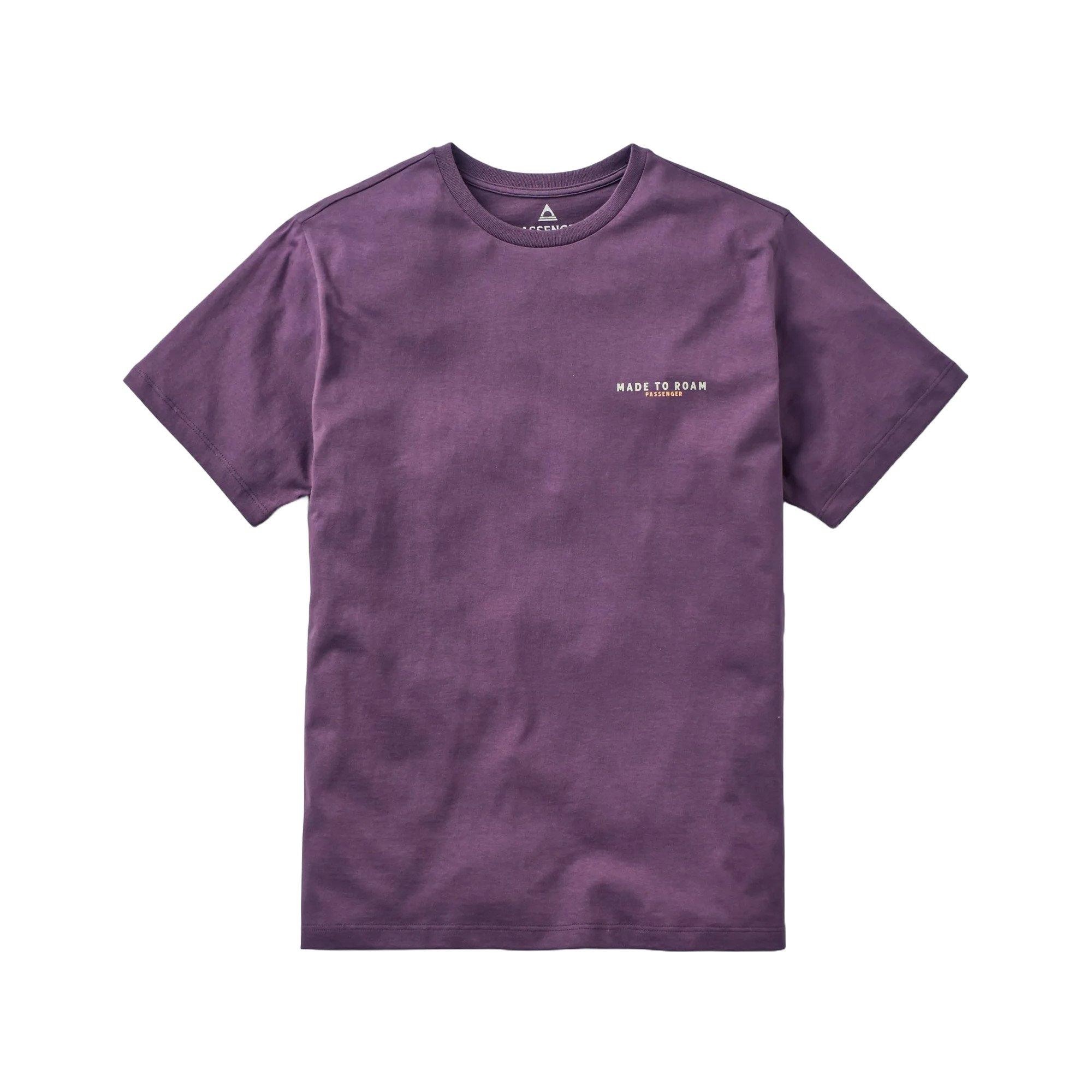 Men's Open Road Cotton T-Shirt - Purple