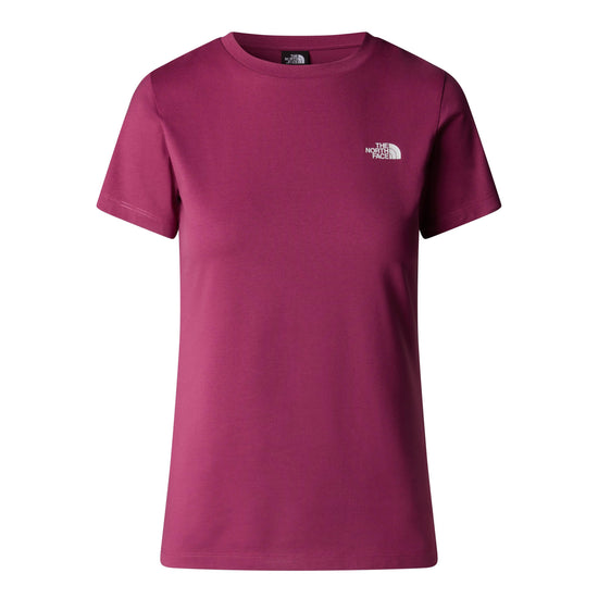 Women's Simple Dome Short-Sleeve Slim T-Shirt - Purple