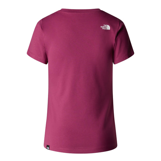 Women's Simple Dome Short-Sleeve Slim T-Shirt - Purple
