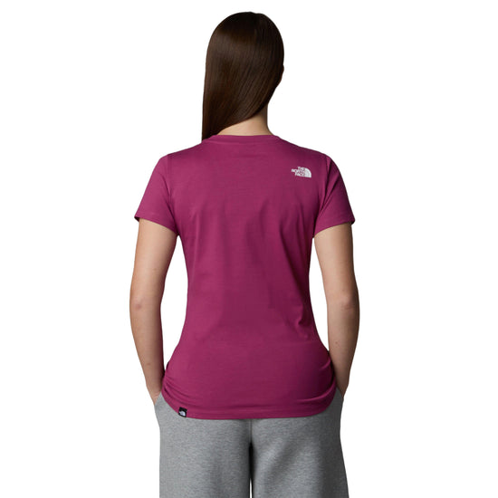 Women's Simple Dome Short-Sleeve Slim T-Shirt - Purple
