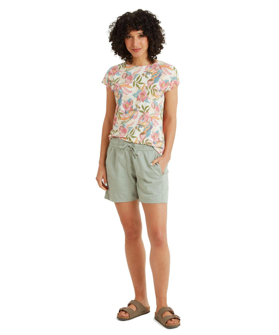 Women's Neha T-Shirt - Cream / Multi