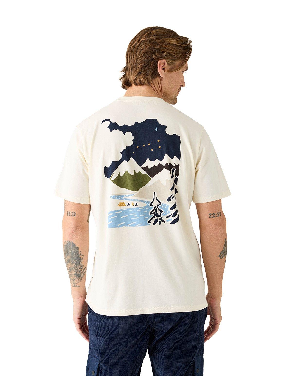 Men's Landscape Single 250 T-Shirt - Cream
