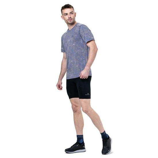 Ronhill Men's Tech Golden Hour T-Shirt - Dark Blue