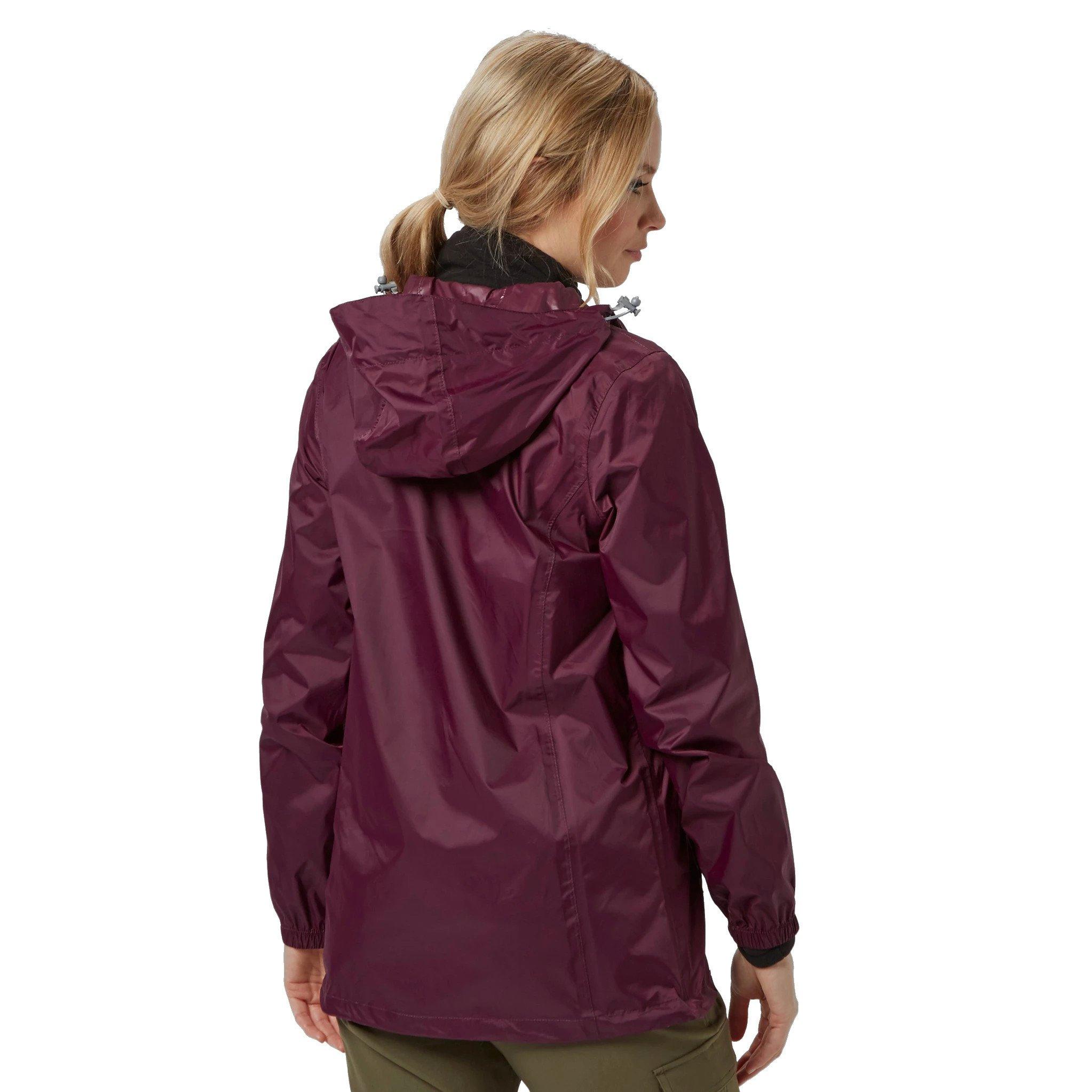 Women's Packable Hooded Waterproof Jacket - Purple