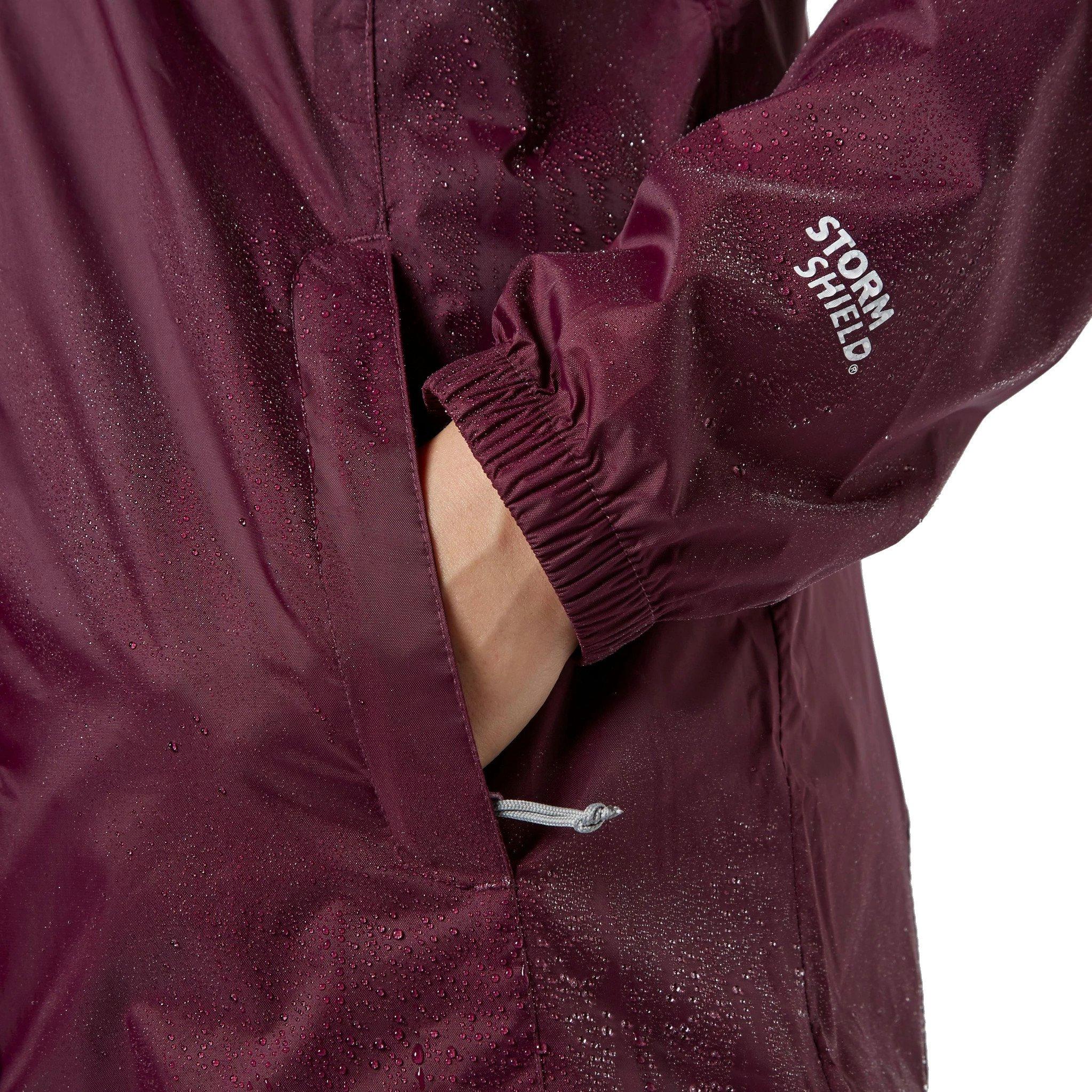 Women's Packable Hooded Waterproof Jacket - Purple