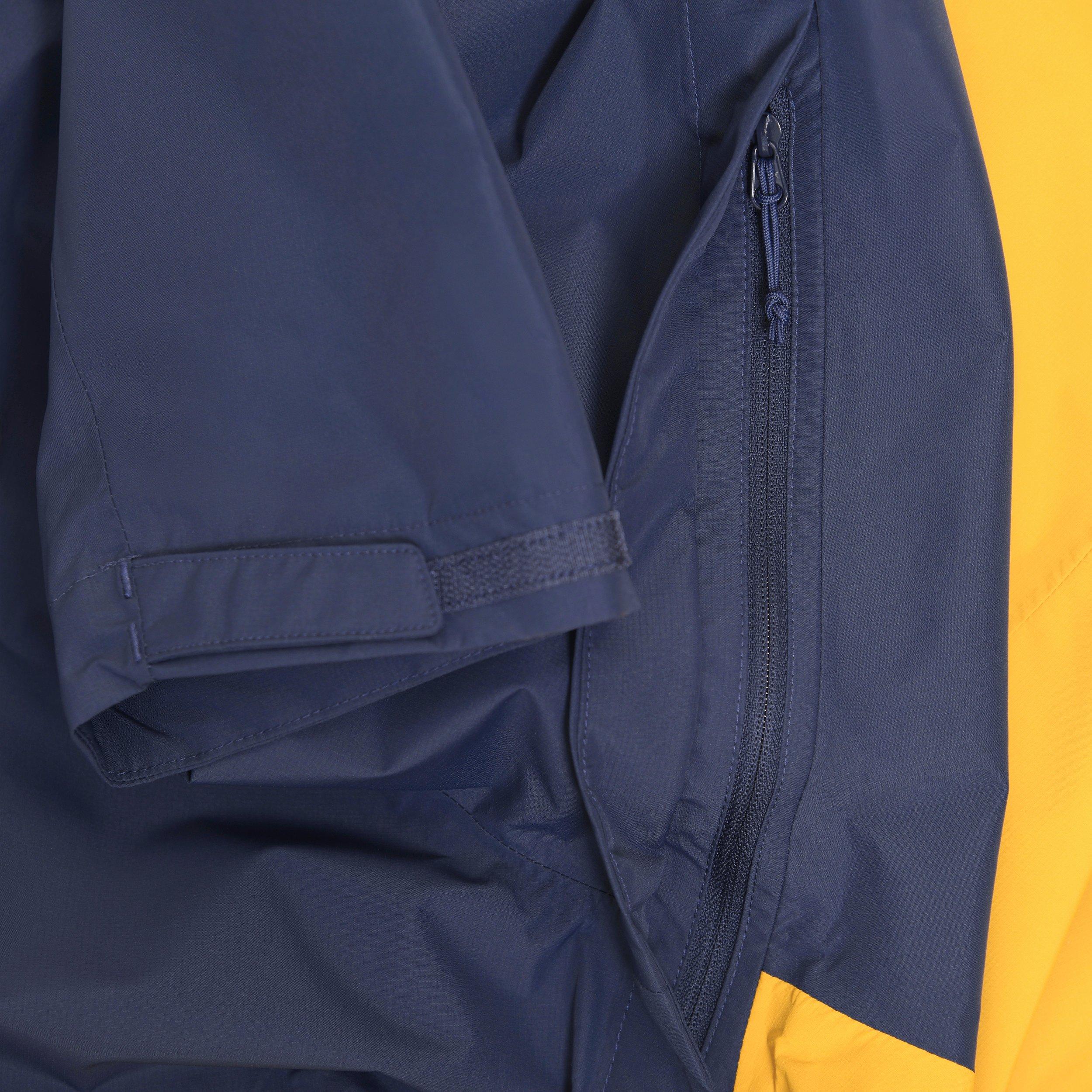 Men's Downpour Waterproof Jacket - Navy / Yellow