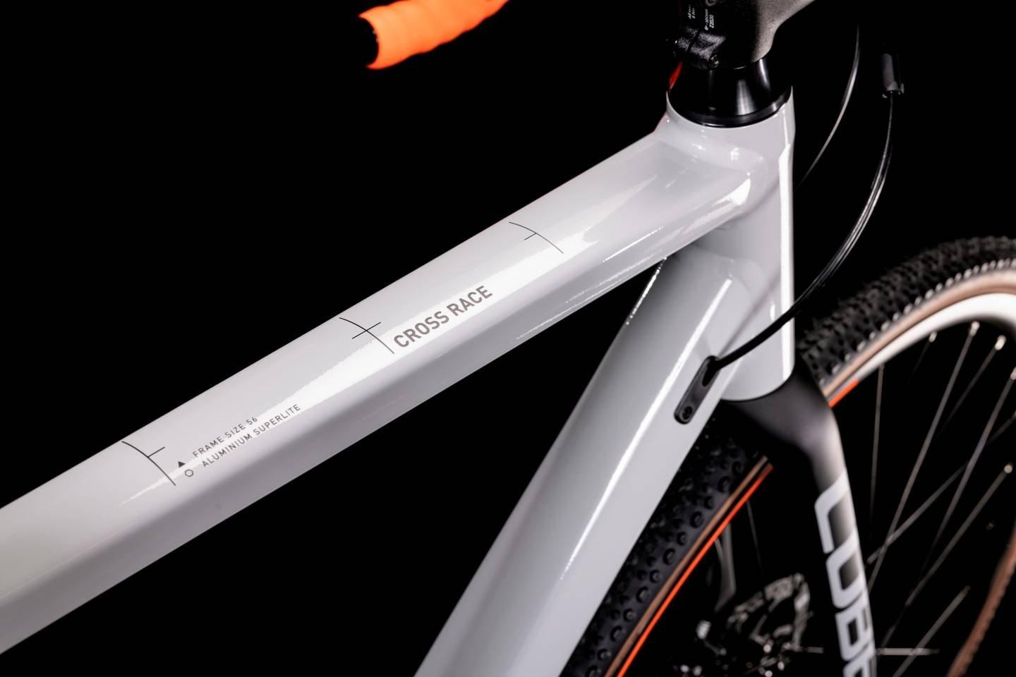 Cross Race Cyclocross Bike - 2022 - Grey/Orange