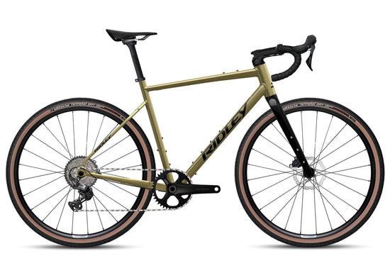 Kanzo Adventure Alu GRX600 1x Gravel Bike - Bronze Green