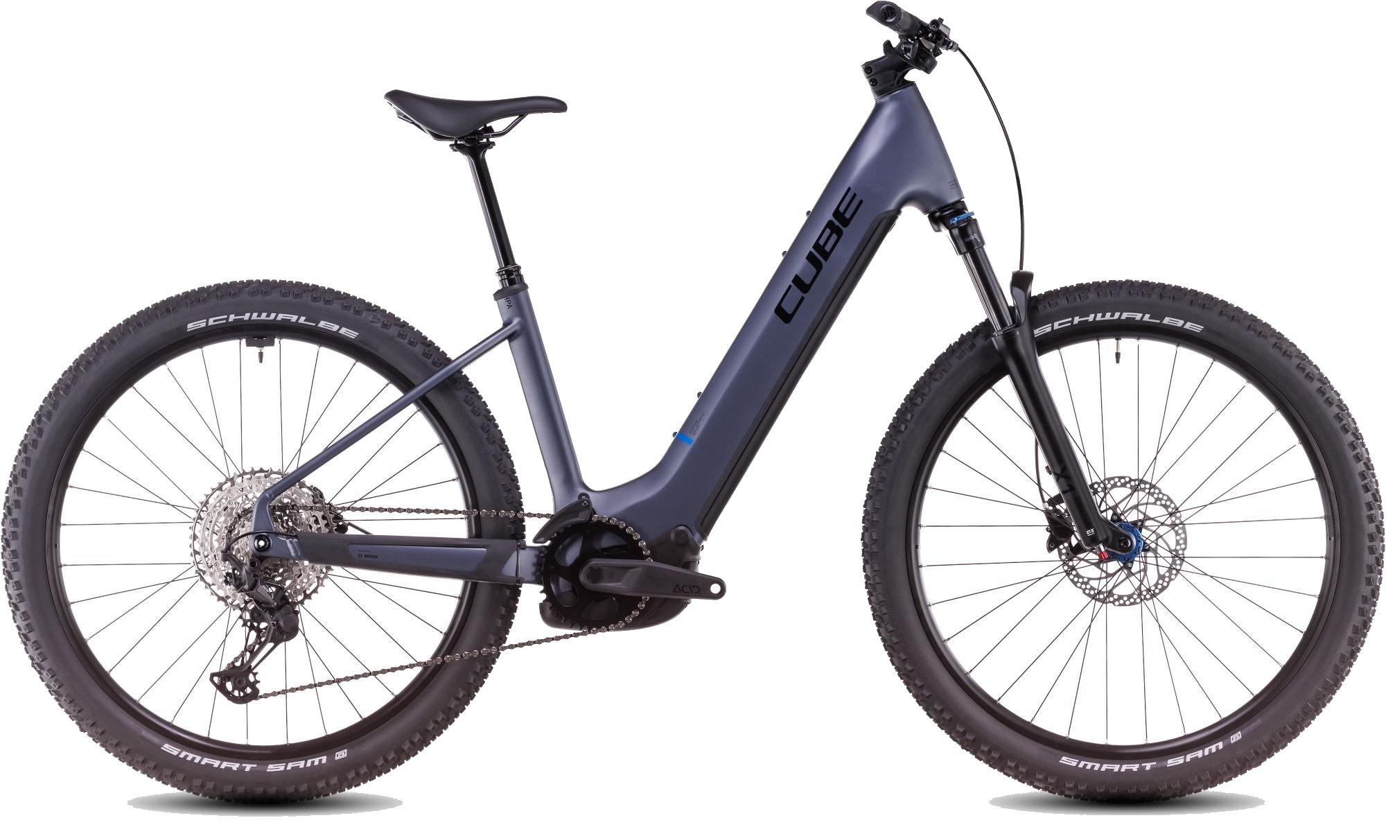 Reaction Hybrid Pro 600 Easy Entry Mountain E-Bike - Grey / Black