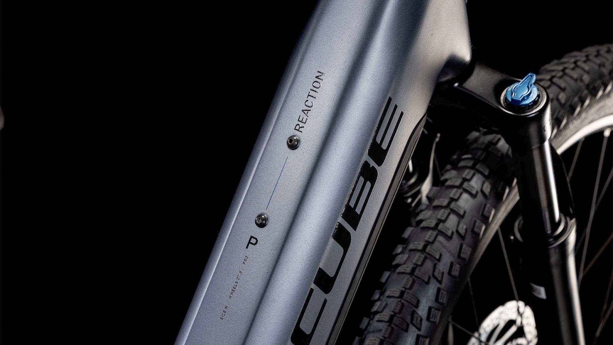 Reaction Hybrid Pro 600 Easy Entry Mountain E-Bike - Grey / Black