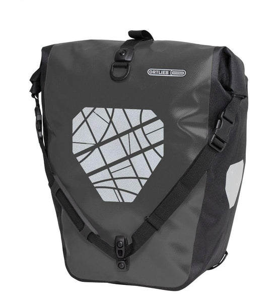 Back Roller 2x 20L Pannier Bags - Black Hi Viz