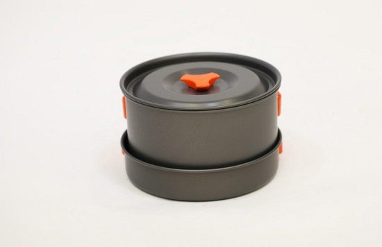 Hard Anodised 4 Person Cook Kit - Grey