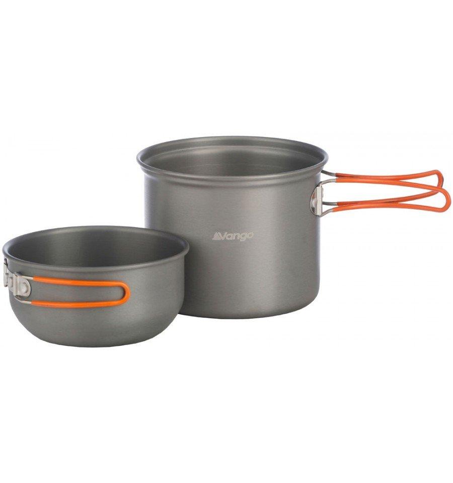 Hard Anodised 1 Person Cook Kit - Grey