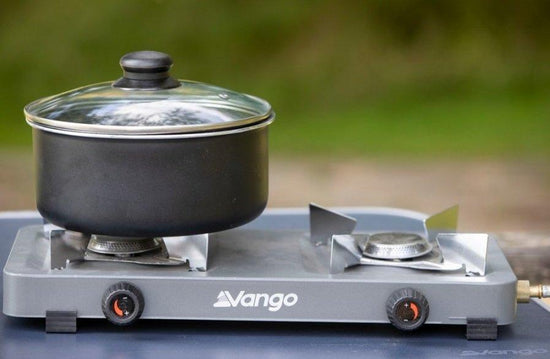 Blaze Double Cooking Stove - Grey
