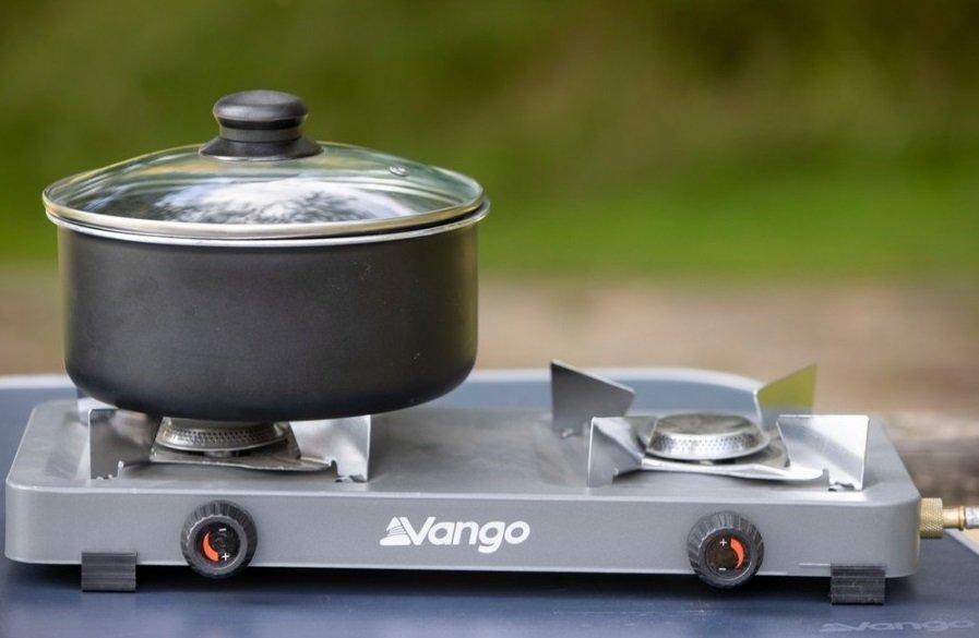 Blaze Double Cooking Stove - Grey
