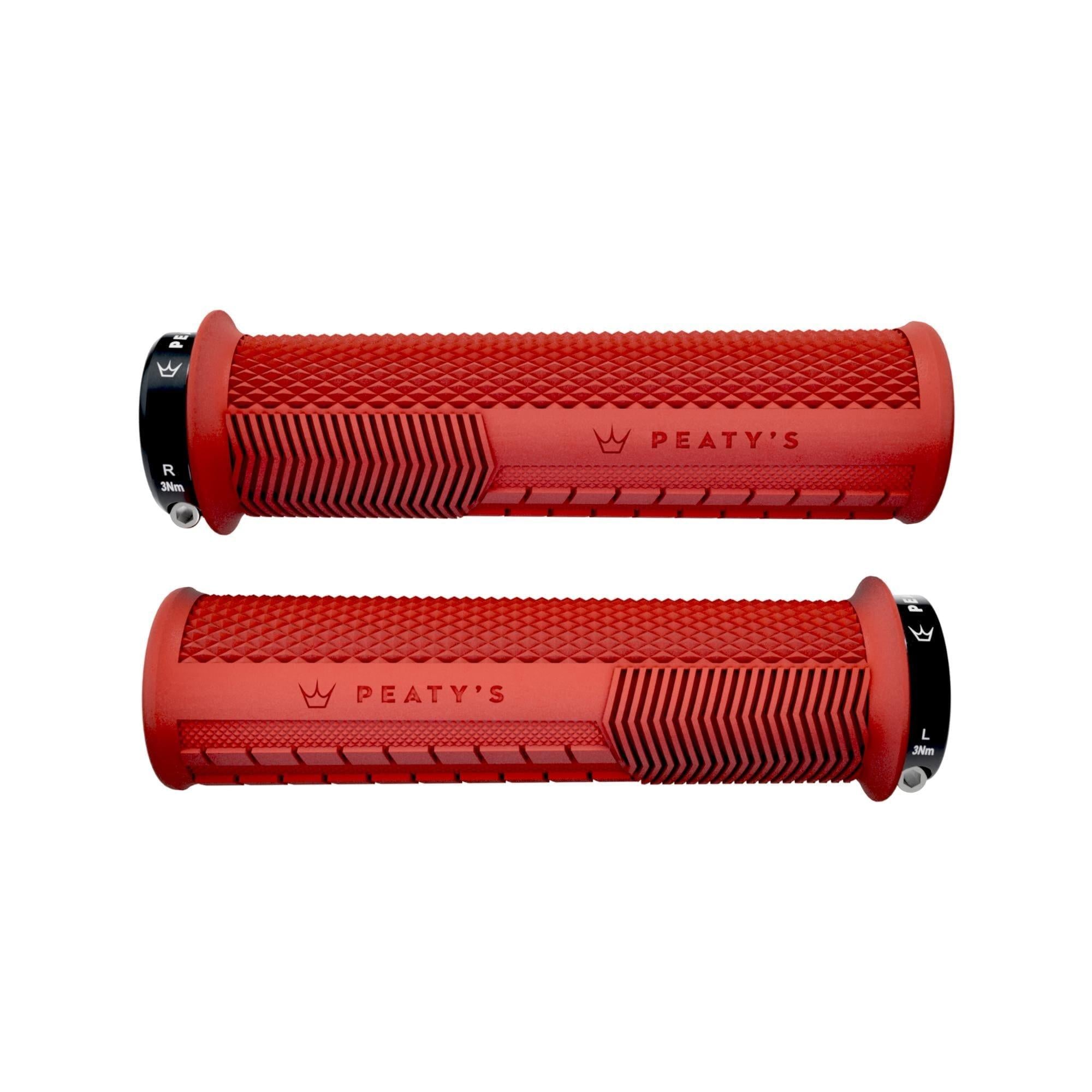 Peaty's Monarch Grips Knurl (Thick) - Red